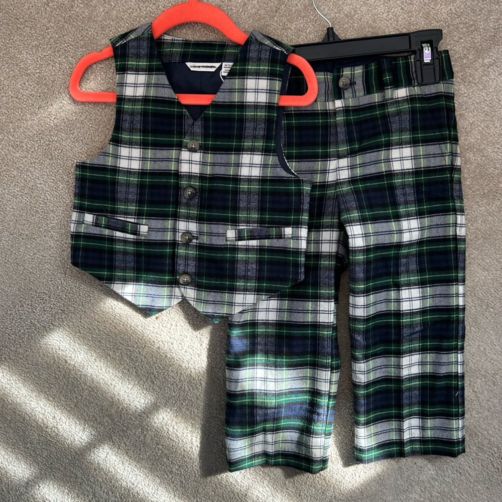 Janie and Jack vest suit